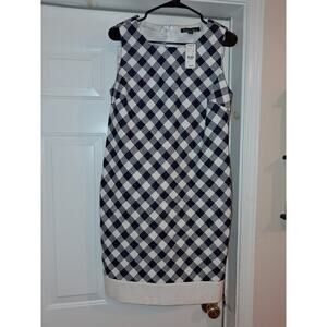 Brooks Brother's Dress Gingham Weave Checkered Patterned Womens 8 NWT